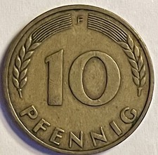 10 Pfennig BRD 1949 F Bank