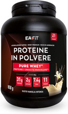 Proteine in Polvere Whey 850 G Gusto Vaniglia | 31 G per Shaker Proteine | Whey 