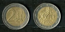 2002 GRECIA GREECE - 2 EURO - RRRR moneta con la S sulla stella in basso - usata