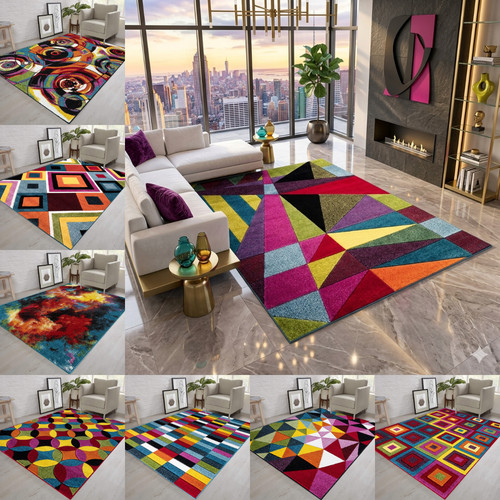 Tappeto multicolore grande