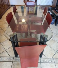 Tavolo vintage ZANOTTA vetro e