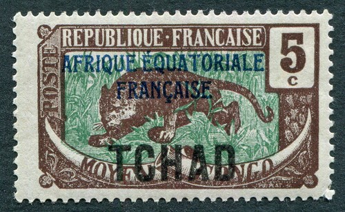 Chad 1924 sg22b come - 5c,
