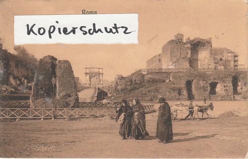 Cartolina roma foro templo - cartolina,