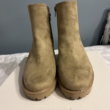 Stivaletti donna Giani Bernini Vedaa ecopelle scamosciata fungo taglia 8 M