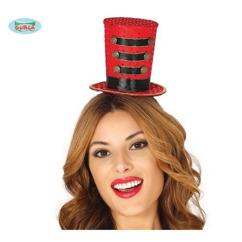 Mini cappello cilindro rosso - mini, a
