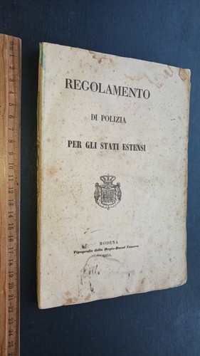 Regolamento polizia per gli - regolamento,