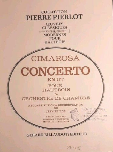 Cimarosa concerto do per - cimarosa,