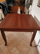 tavolo pieghevole in legno 105x105 quadrato aperto rettangolare 210x 105 alto 80