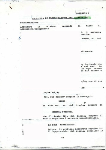Tabella programmazione esn - tabella, di