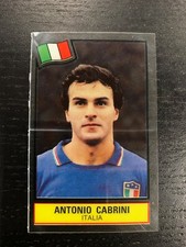 ANTONIO CABRINI ADESIVO PLASTICA CALCIO SUPERSTAR 1985-86 BUONE CONDIZIONI