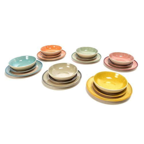 Set piatti ceramica - ceramica, 18