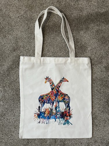 Borsa bianca giraffa