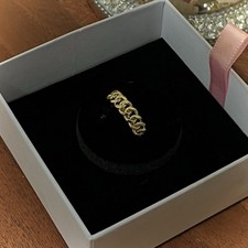 Anello cubano oro giallo 18