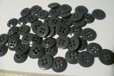 50 PZ BOTTONI GRIGIO SCURO