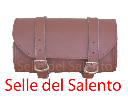 Borsa moto pelle marrone - moto,