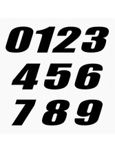 Adesivi Stickers NUMERO GARA