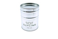 GLYCINE scatola per orologio in metallo. NUOVA!