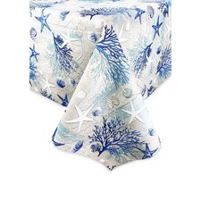 TOVAGLIA antimacchia RESINATA TORINO mare MARINO coralli BLU