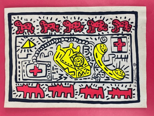 Disegno carta keith haring - keith,