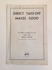 THE AUTOGIRO CIERVA BROCHURE