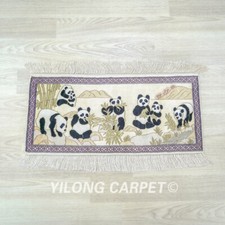 Arazzo panda 2'x1' annodato a