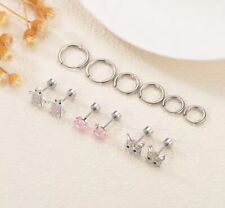 Set 6 Pezzi Orecchini Cerchio