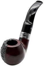 Peterson Jekyll and Hyde, Smooth and Rustic Two Finish Bent Apple Pipe (xl02)
