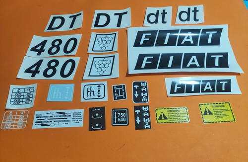 Adesivi decalcomanie fiat 480 - decalcomanie,