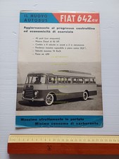 Fiat 642 RN autobus depliant italiano originale