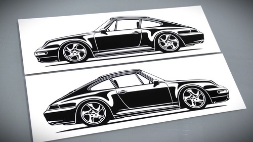 Adesivo porsche 993 carrera - porsche,