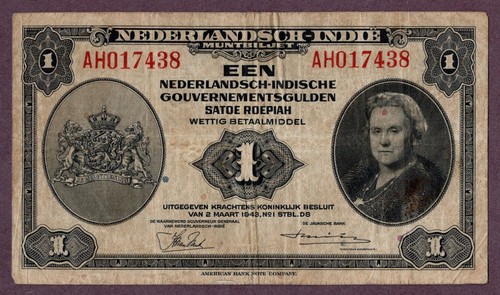 Banconota india olandese - india, 1