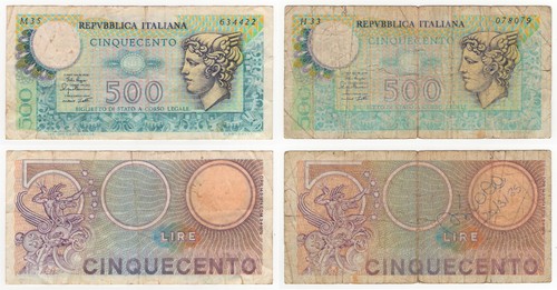 500 lire mercurio decreto - 500,