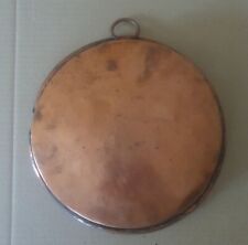 ANTICA TORTIERA IN RAME STAGNATA 22 CM CON ANELLO 