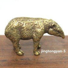 Statua statuina tapiro ottone