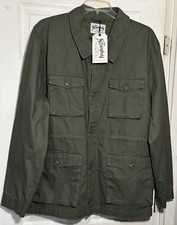 The Stronghold Giacca Uomo XL Verde Utility Operaio Militare Abbottonata Nuova