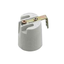 portalampada e14 ceramica staffetta di fissaggio 90 gradi