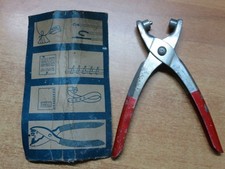 vecchia PINZA PER FUSTELLARE forare fare buchi cintura tenda fori bucare asole