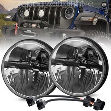 2 Pezzi Fari Proiettori LED 7"