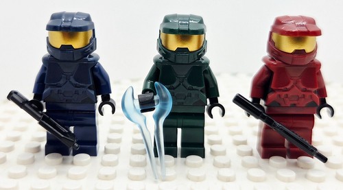 Trio blue green red halo - dk,