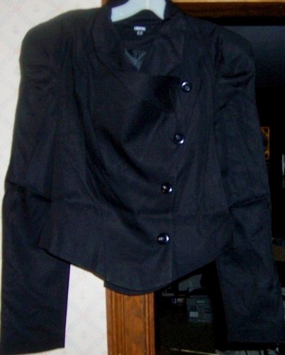 Giacca blazer nero cappuccio - giacca,