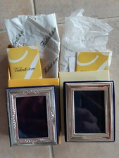 2 CORNICI PORTAFOTO VALENTI&CO CM 7 x 6 IN ARGENTO 925 VINTAGE con CONFEZIONE