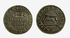 pcc2111_5) German States Brunswick George Ludwig 4 Mariengroschen 1700 