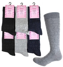 Enrico Coveri 6 Calze LUNGHE Donna, caldo cotone, Misura 35-40, Giorgia 346-1c