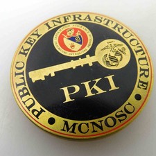 UNITED STATES MARINE CORPS PKI INFRASTRUTTURA CHIAVE PUBBLICA MCNOSC CHALLENGE COIN