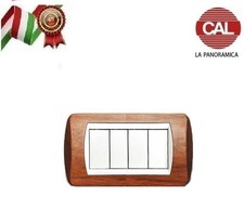 PLACCA 4P LEGNO NOCE NAZIONALE
