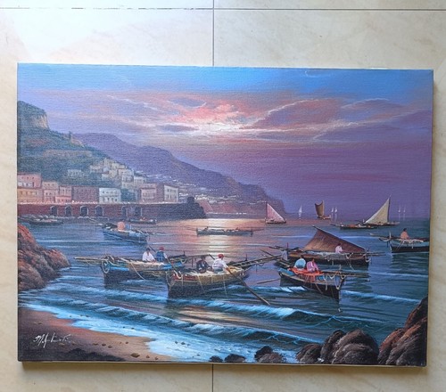 Dipinto olio tela - su,
