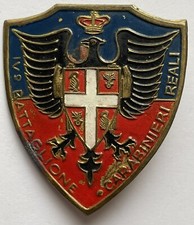 Distintivo Carabinieri Reali Regio Esercito IV Battaglione II GM Guerra Mondiale