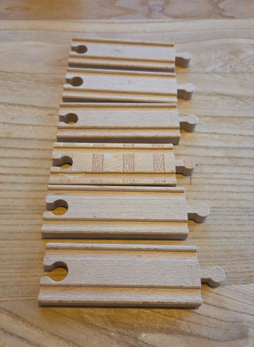 Pista trenino legno corta - pista,