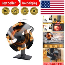 Potente Termoventilatore a 4 Pale per Camino a Legna - Senza Fili ed Efficiente