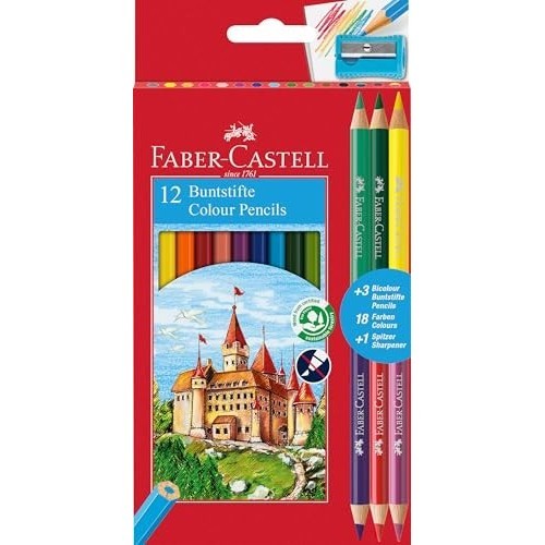 Pastelli scolastici - 12+3,